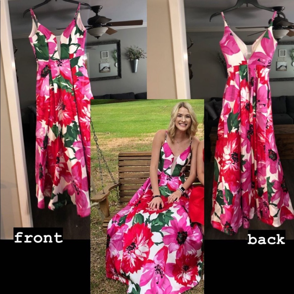 floral prom dress
